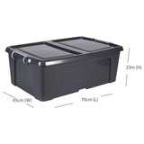 Strata underbed storage boxes 2x50L set - British product