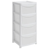 Argos Home 4 drawer plastic storage tower white (British brand)