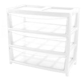 Argos Home plastic drawers extra wide gloss white 3 drawer (British brand)
