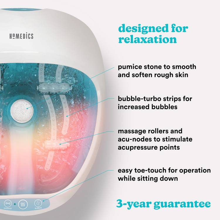 HoMedics Luxury footspa with heater - imported from the UK