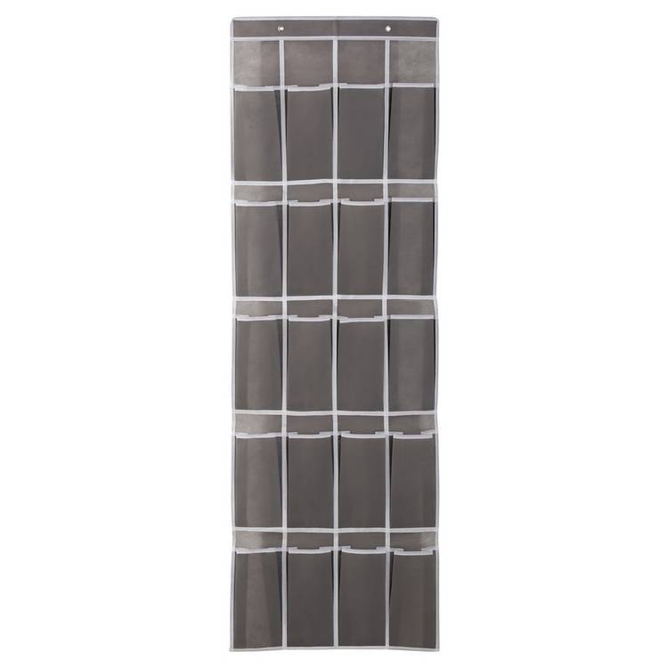 Argos Home overdoor shoe storage grey white 20 pockets, imported from the UK