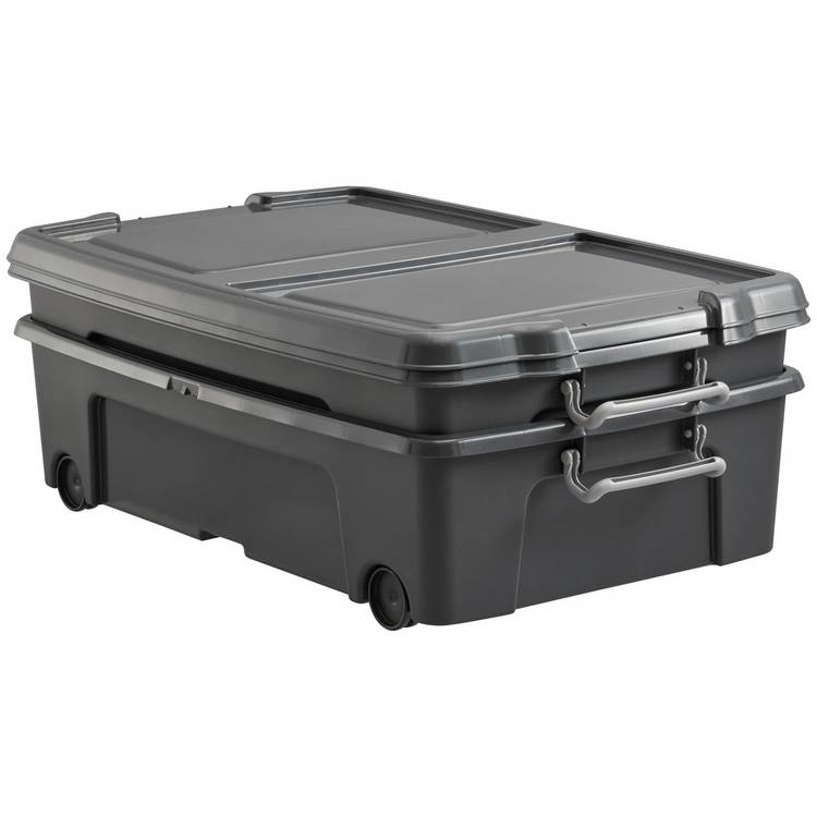 Strata wheeled underbed storage box 35L recycled plastic, UK version