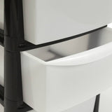 Argos Home plastic storage tower black 4 drawer - British product