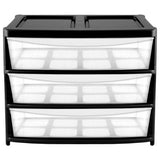 Argos Home 3 drawer gloss plastic storage unit - British product