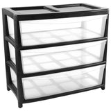 Argos Home 3 drawer gloss plastic storage unit - British product