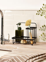 Next Black Sinktop Organiser Caddy Kitchen Sink Organiser 20x22x12.5cm- Buy online at McGrocer