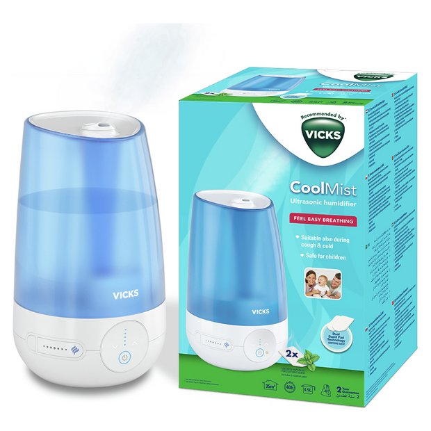 Vicks Cool Mist Ultrasonic Humidifier 4.5L - British product