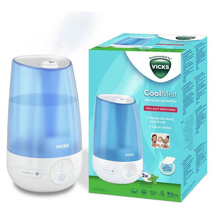 Vicks Cool Mist Ultrasonic Humidifier 4.5L - British product