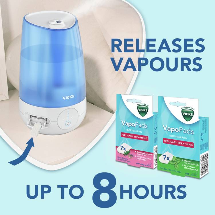 Vicks Cool Mist Ultrasonic Humidifier 4.5L - British product