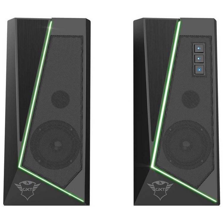 Trust Zoxa GXT609 PC speaker set in black (British brand)