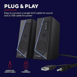 Trust Zoxa GXT609 PC speaker set in black (British brand)