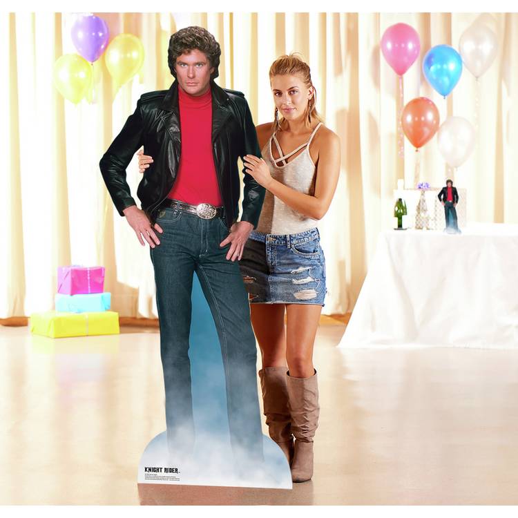 Knight Rider David Hasselhoff cardboard cutout life-size 190cm, UK version