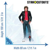 Knight Rider David Hasselhoff cardboard cutout life-size 190cm, UK version