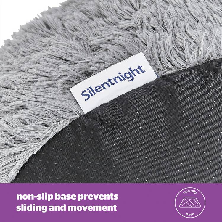 Silentnight donut dog bed grey medium, imported from the UK
