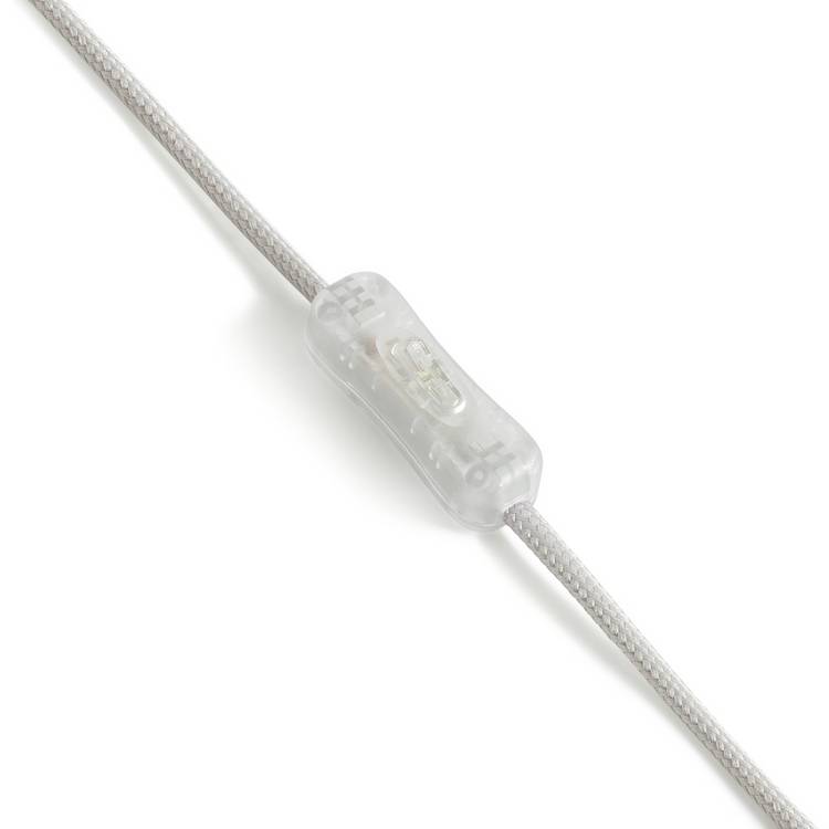 Argos Home glass table lamp clear cream, imported from the UK