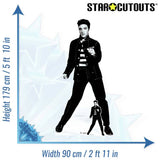 Elvis Presley cardboard cutout Jailhouse Rocks life-size (British brand)