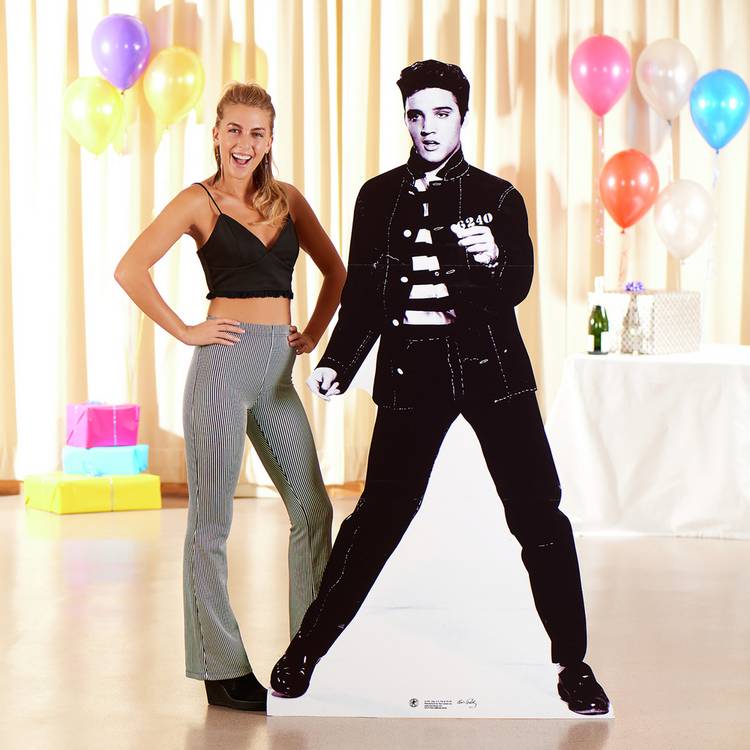 Elvis Presley cardboard cutout Jailhouse Rocks life-size (British brand)