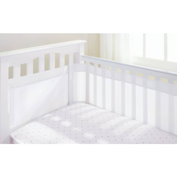 BreathableBaby 4 sided airflow cot liner white - British product
