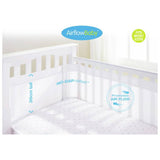 BreathableBaby 4 sided airflow cot liner white - British product