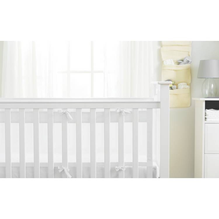 BreathableBaby 2 Sided Airflow cot liner white - British product