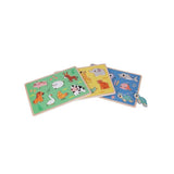 Chad Valley wooden puzzles 3 pack for toddlers, imported from the UK