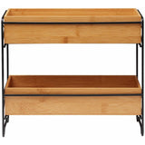Habitat bamboo wood spice rack, compact kitchen storage - British product