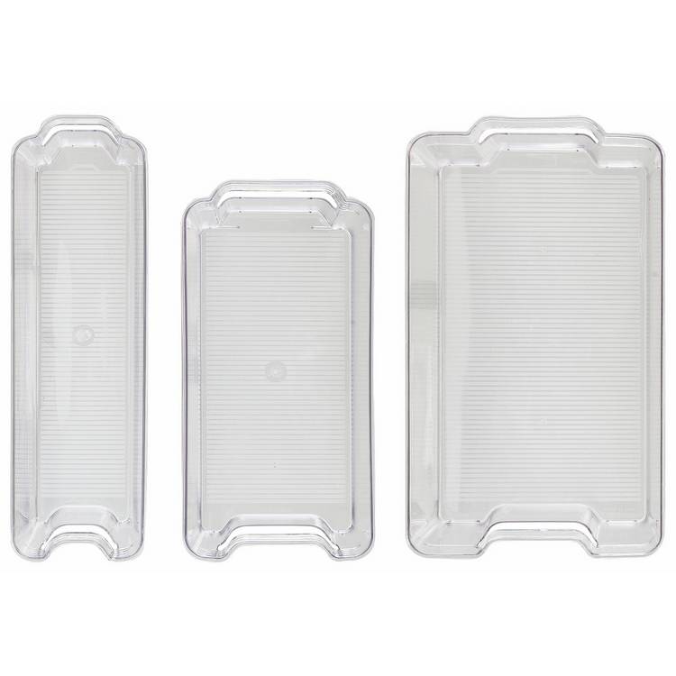 Argos Home Storage Set three plastic containers (British brand)