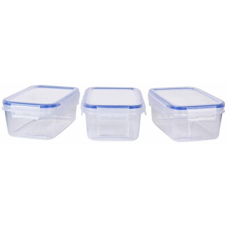 Argos Home klip lock storage set pack of 3 900ml, imported from the UK
