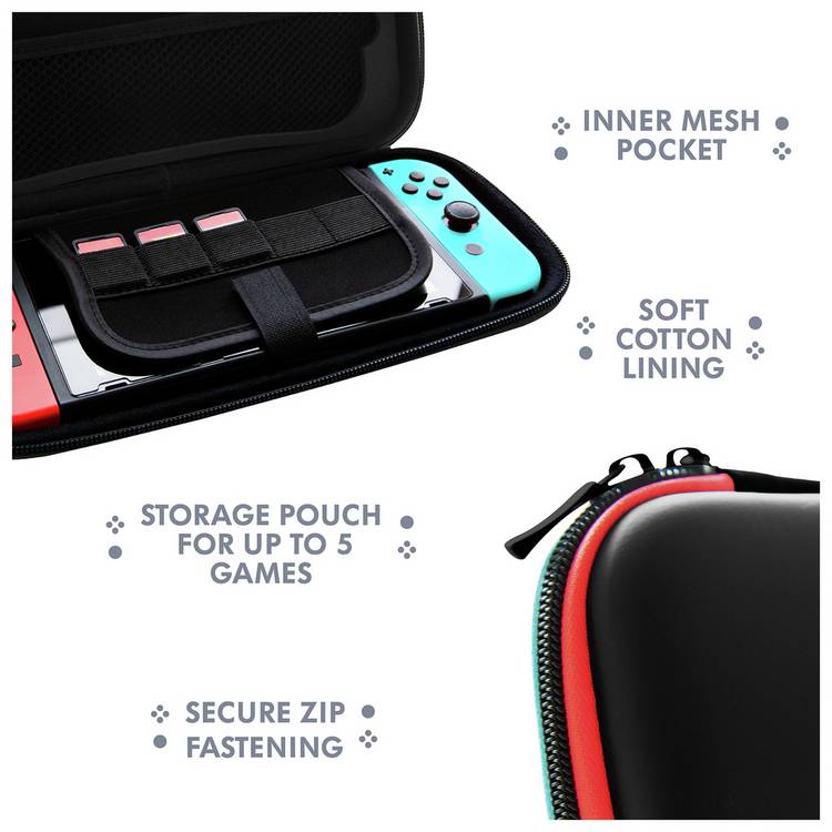 STEALTH premium travel kit for Nintendo Switch with headset, imported from the UK