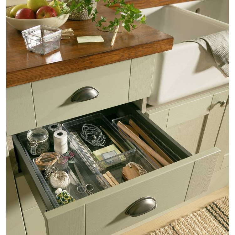 Argos Home clear drawer organiser set of 6, UK version