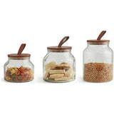 Habitat glass jar set three sizes (British brand)