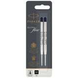 Parker black ball pen refill pack of 2 (British brand)