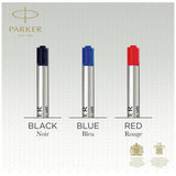 Parker black ball pen refill pack of 2 (British brand)