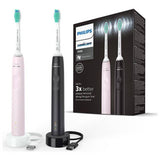 Argos Philips Sonicare Series 3100 Electric Toothbrush Black/Pink Dual Pack- Buy online at McGrocer