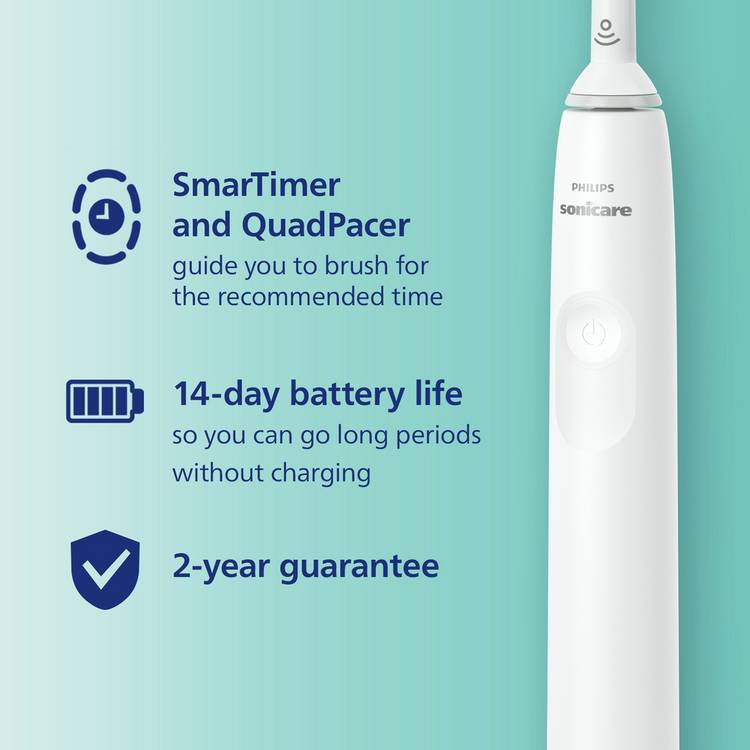 Philips Sonicare Series 2100 electric toothbrush white, imported from the UK