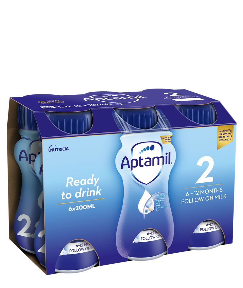 Aptamil Follow On Milk Ready to Drink 6x200ml - British product