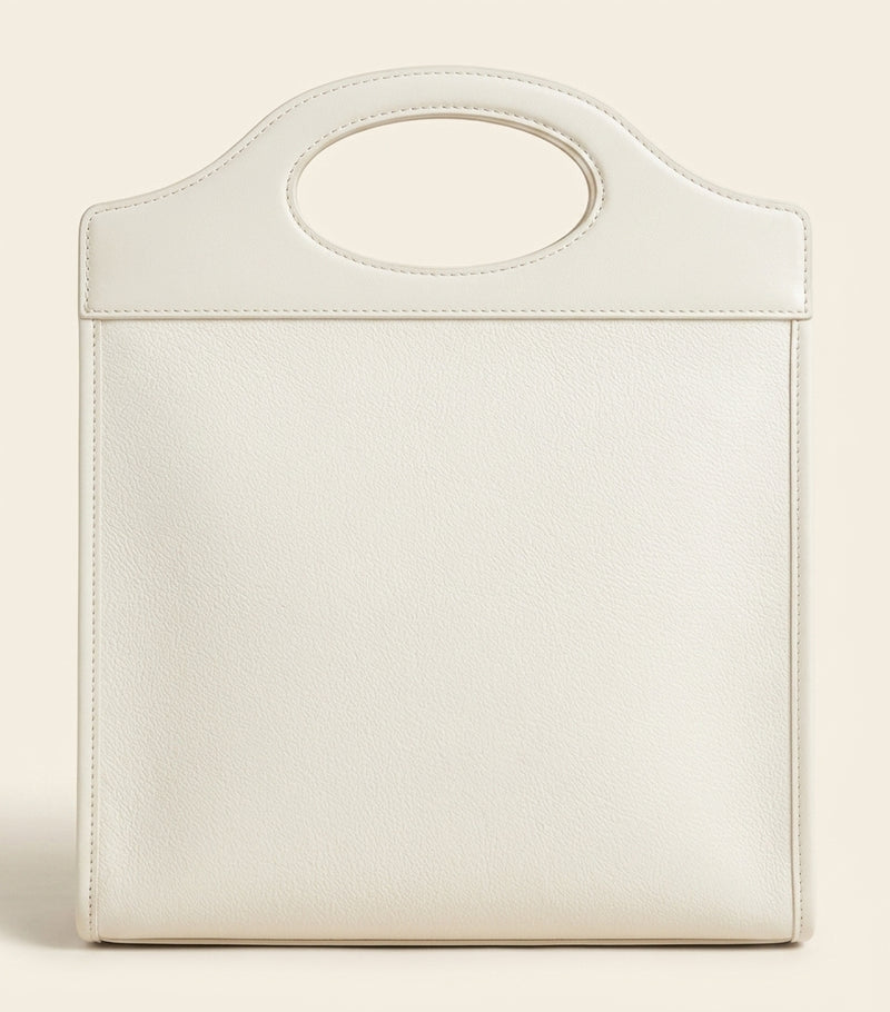 Burberry mini canvas pocket bag with leather trims (British brand)