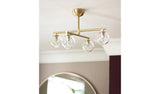 Argos Habitat Chuck 4 Light Flush Ceiling Light - Brushed Brass- Buy online at McGrocer