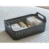Strata storage baskets shallow with lids 3x12L, imported from the UK