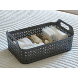 Argos Strata Urban 3 x 12L Shallow Plastic Storage Baskets with Lid- Buy online at McGrocer