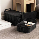 Strata storage baskets shallow with lids 3x12L, imported from the UK