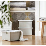 Argos Argos Home Set of 3 Storage Boxes Light Grey- Buy online at McGrocer