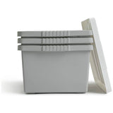 Argos Home storage boxes set of three light grey - British product