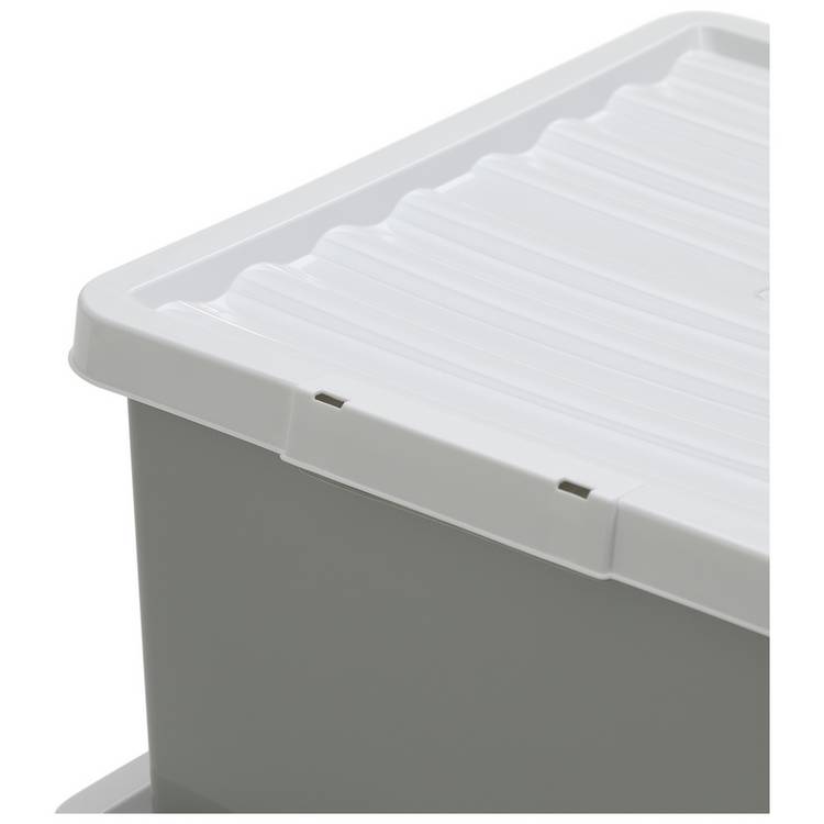 Argos Home storage boxes set of three light grey - British product