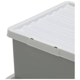 Argos Home storage boxes set of three light grey - British product