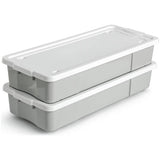 Argos Home wheeled underbed storage boxes grey 2x45L, imported from the UK