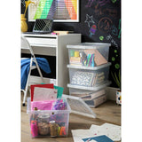 Argos Argos Home 4 x 27 Litre Glitter Storage Boxes - Silver- Buy online at McGrocer