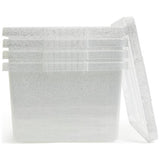 Argos Home glitter storage boxes set of 4 27 litre (British brand)