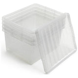 Argos Home glitter storage boxes set of 4 27 litre (British brand)