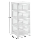 Argos Home 4 drawer plastic drawers in silver glitter, imported from the UK